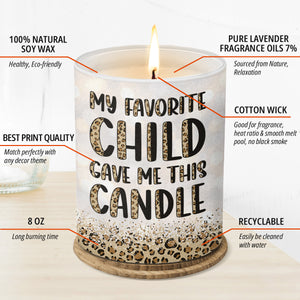 Mon enfant préféré m'a offert cette bougie - Bougie parfumée sans fumée pour la famille - Cadeau d'anniversaire et de fête des mères pour maman