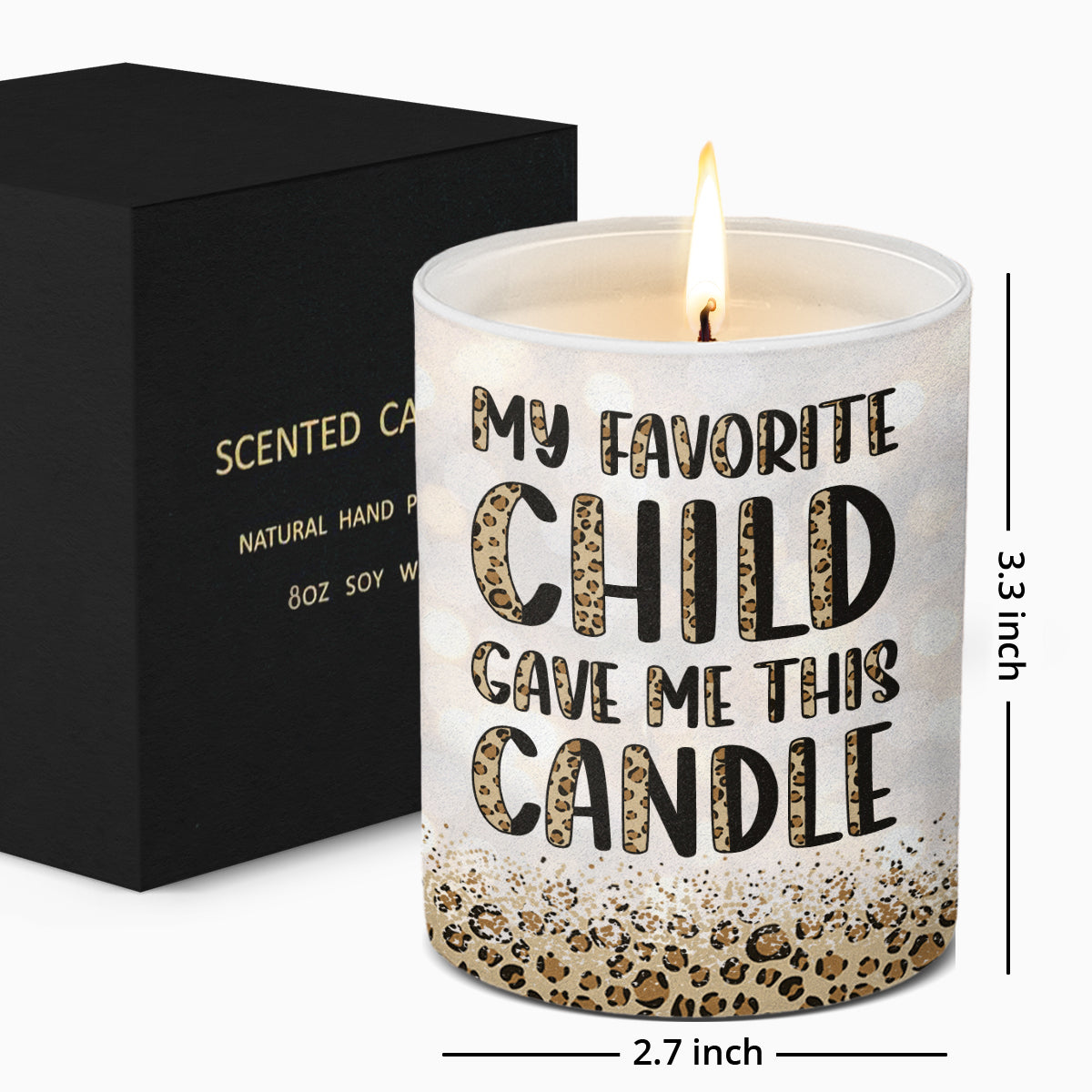 Mon enfant préféré m'a offert cette bougie - Bougie parfumée sans fumée pour la famille - Cadeau d'anniversaire et de fête des mères pour maman