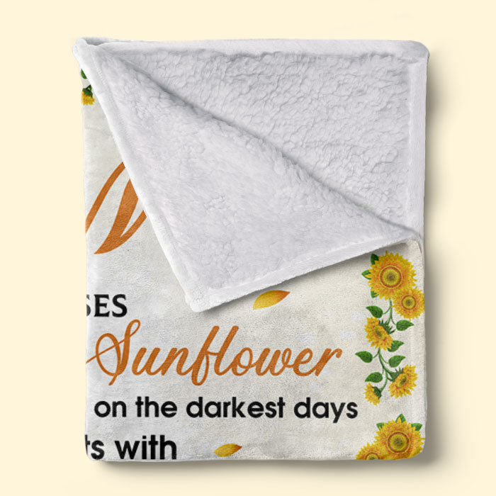 À ma maman bien-aimée, tu es un tournesol - Couverture personnalisée pour la famille - Cadeau de fête des mères, d'anniversaire pour maman de la part de sa fille