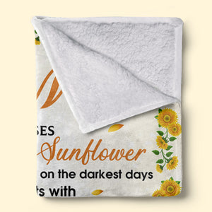 À ma maman bien-aimée, tu es un tournesol - Couverture personnalisée pour la famille - Cadeau de fête des mères, d'anniversaire pour maman de la part de sa fille