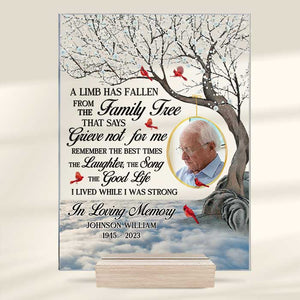 Photo personnalisée « Rappelez-vous les meilleurs moments » - Plaque commémorative rectangulaire en acrylique personnalisée - Cadeau de condoléances, cadeau pour les membres de la famille