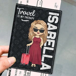 Collectionnez des moments, pas des objets - Étui de passeport personnalisé pour voyage, cadeau pour les amoureux du voyage