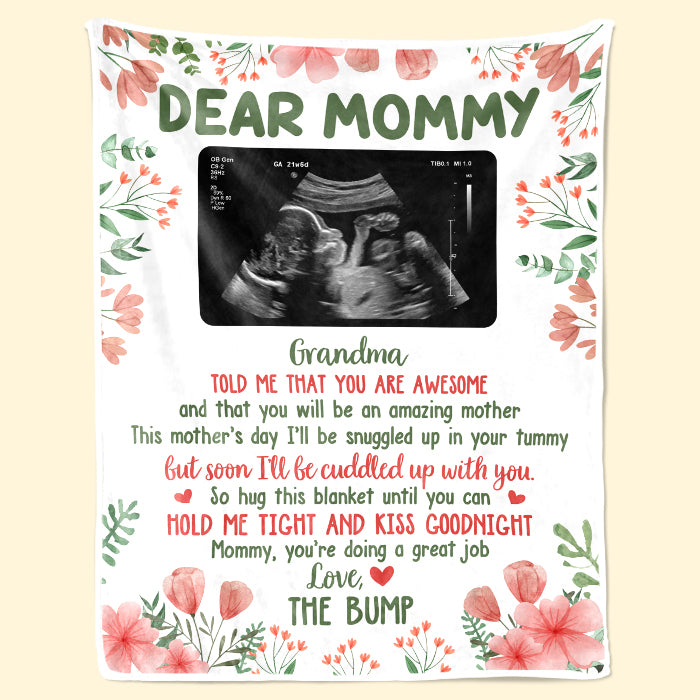 Couverture personnalisée - Cadeaux personnalisés pour baby shower, révélation du sexe du bébé pour les nouvelles mamans, les nouveaux papas, les nouveaux parents - Bientôt, je serai blotti contre toi