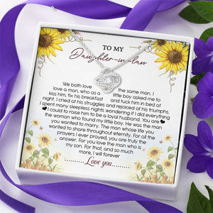 Tu es vraiment la réponse - Collier nœud d'amour familial - Cadeau pour belle-fille