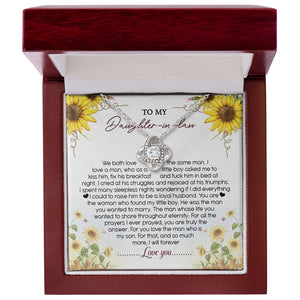 Tu es vraiment la réponse - Collier nœud d'amour familial - Cadeau pour belle-fille