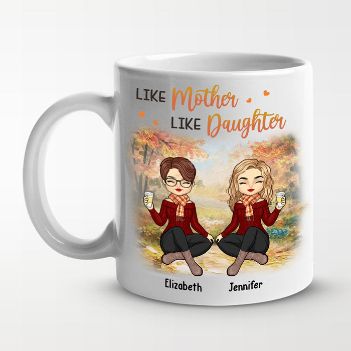 Mère et fille unies pour toujours - Mug personnalisé pour la famille - Cadeau de fête des mères et d'anniversaire pour maman de la part de sa fille