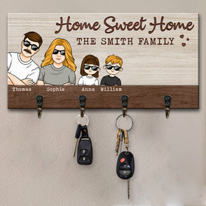 À notre douce maison - Porte-clés personnalisé pour la famille, porte-clés - Cadeau pour les membres de la famille