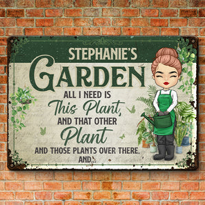 Cette princesse porte des bottes - Panneau en métal personnalisé pour décoration de jardin - Cadeau de pendaison de crémaillère pour les amateurs de jardinage