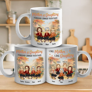 Mère et fille unies pour toujours - Mug personnalisé pour la famille - Cadeau de fête des mères et d'anniversaire pour maman de la part de sa fille