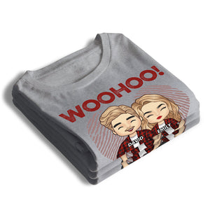 Woohoo, nous avons survécu de nombreuses années ensemble - T-shirt unisexe personnalisé, sweat à capuche, sweat-shirt - Cadeau pour couple, mari et femme, anniversaire, fiançailles, mariage, cadeau de mariage