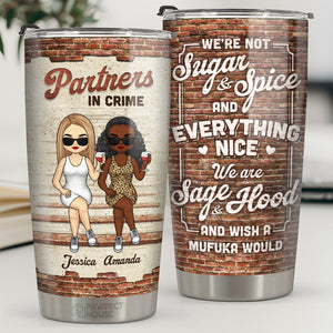 Comme un très petit gang partenaires dans le crime - Gobelet personnalisé Bestie - Cadeau pour meilleures amies, meilleures amies, sœurs