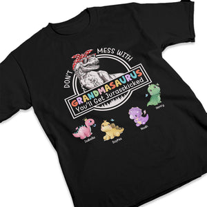 Don't Mess With Gigisaurus - Family Personalized Custom Unisex T-shirt, Hoodie, Sweatshirt - Mother's Day, Birthday Gift For Mom, Grandma