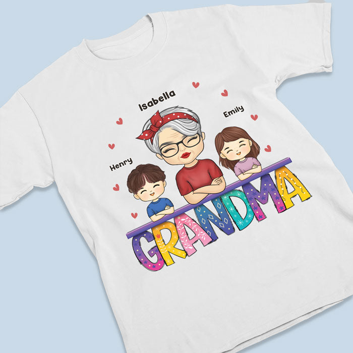 Grandma Life - Une vie qui vaut la peine d'être vécue - T-shirt unisexe personnalisé, sweat à capuche, sweat-shirt - Cadeau de fête des mères, d'anniversaire pour grand-mère