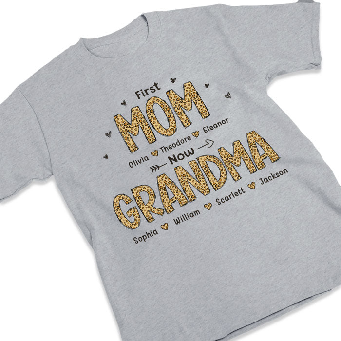 D'abord maman, maintenant grand-mère - T-shirt unisexe personnalisé, sweat à capuche, sweat-shirt - Cadeau fête des mères, anniversaire pour grand-mère