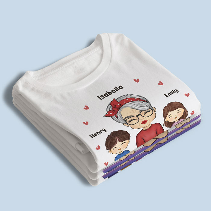 Grandma Life - Une vie qui vaut la peine d'être vécue - T-shirt unisexe personnalisé, sweat à capuche, sweat-shirt - Cadeau de fête des mères, d'anniversaire pour grand-mère