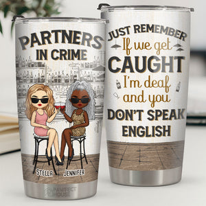 Tolérer les idiots et rester sain d'esprit - Gobelet personnalisé Bestie - Cadeau pour meilleures amies, meilleures amies, sœurs