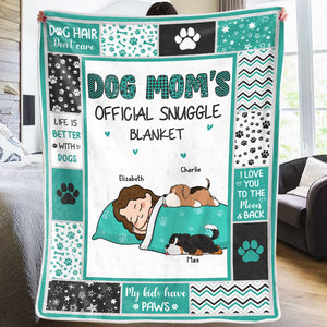 Couverture douillette officielle pour maman chien - Couverture personnalisée pour chien - Cadeau pour propriétaires et amoureux des animaux