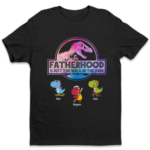 Promenade dans le parc pour la paternité - Cadeau pour papa, grand-père - T-shirt et sweat à capuche unisexe personnalisé