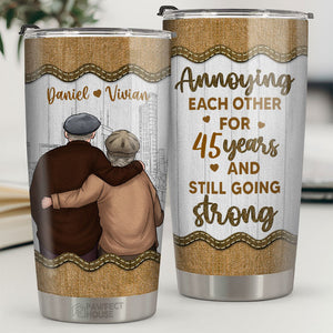 Je t'aime plus que tout, je gagne - Verre personnalisé pour couple - Cadeau pour mari et femme, anniversaire