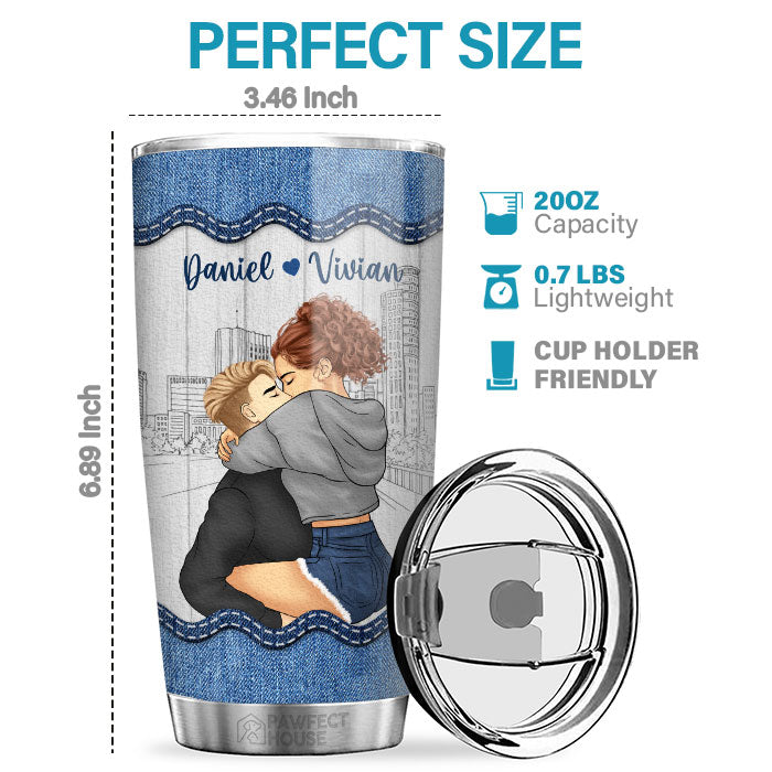 Je t'aime plus que tout, je gagne - Verre personnalisé pour couple - Cadeau pour mari et femme, anniversaire