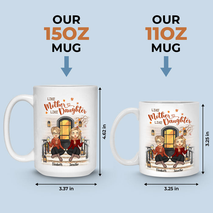 L'amour entre nous dure pour toujours - Mug personnalisé pour la famille - Cadeau de fête des mères, d'anniversaire pour maman de la part de sa fille