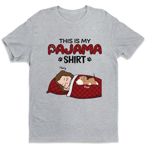 T-shirt pyjama homme et chien - T-shirt unisexe personnalisé, sweat à capuche, sweat-shirt - Cadeau pour propriétaires et amoureux des animaux