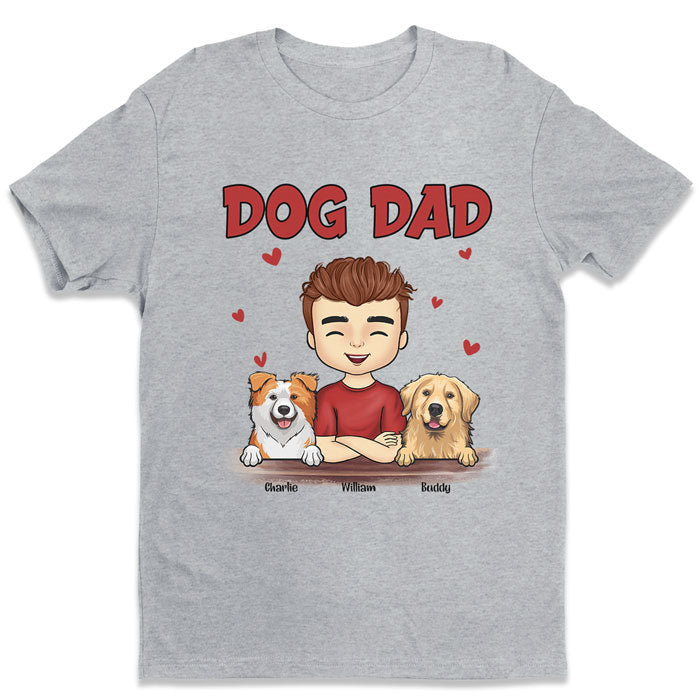 Meilleur papa à fourrure du monde - T-shirt, sweat à capuche et sweat-shirt unisexe personnalisé pour chien et chat - Cadeau pour propriétaires et amoureux des animaux