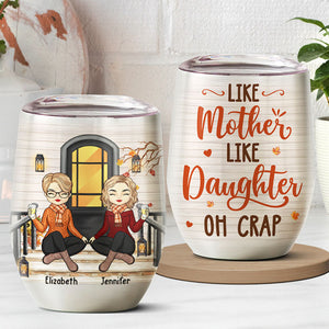 Meilleurs amis du cœur - Verre à vin personnalisé pour la famille - Cadeau de fête des mères, d'anniversaire pour mère de la part de sa fille 