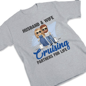 Partenaires de croisière pour la vie - Cadeau pour couple, mari et femme - T-shirt unisexe personnalisé