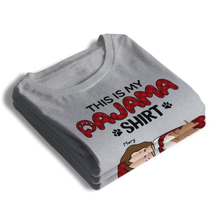 T-shirt pyjama homme et chien - T-shirt unisexe personnalisé, sweat à capuche, sweat-shirt - Cadeau pour propriétaires et amoureux des animaux