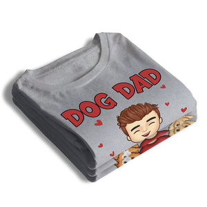 Meilleur papa à fourrure du monde - T-shirt, sweat à capuche et sweat-shirt unisexe personnalisé pour chien et chat - Cadeau pour propriétaires et amoureux des animaux