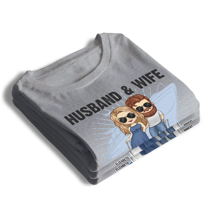 Partenaires de croisière pour la vie - Cadeau pour couple, mari et femme - T-shirt unisexe personnalisé