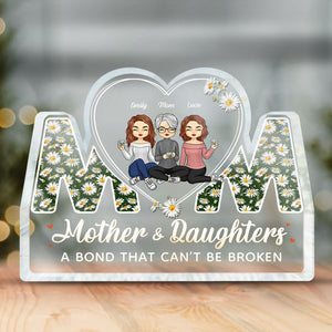 Un lien indéfectible entre une mère et sa fille ! Plaque acrylique personnalisée pour la famille ! Cadeau d'anniversaire ou de fête des mères