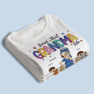 Livin' That Nana Life - T-shirt unisexe personnalisé, sweat à capuche, sweat-shirt - Cadeau de fête des mères, d'anniversaire pour maman, grand-mère