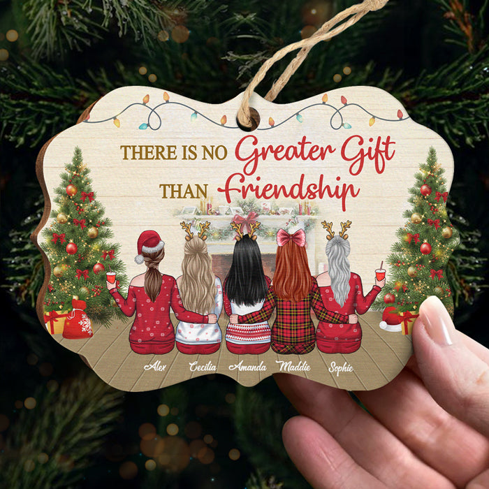 Pas sœurs de sang - Décoration de Noël personnalisée en bois/aluminium en forme de Benelux - Cadeau pour meilleure amie, meilleure amie, sœur, cadeau d'anniversaire pour meilleure amie et amie, cadeau de Noël