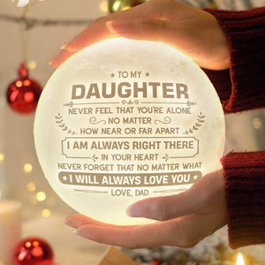 De la part de papa, je t'aimerai toujours - Lampe de lune - À ma fille, cadeau pour fille, cadeau de papa pour fille, cadeau d'anniversaire pour fille, cadeau de Noël