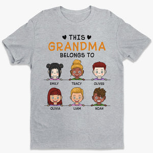 Cette grand-mère appartient à - T-shirt unisexe personnalisé, sweat à capuche, sweat-shirt - Cadeau d'anniversaire pour maman, grand-mère