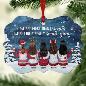 Nous sommes comme une très petite bande - Décoration de Noël en bois personnalisée en forme de Benelux - Cadeau pour meilleure amie, meilleure amie, sœur, cadeau d'anniversaire pour meilleure amie et amie, cadeau de Noël