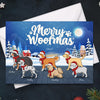 Joyeux Noël - Carte postale de Noël personnalisée, carte de vœux, cadeau pour les amoureux des chiens et des animaux