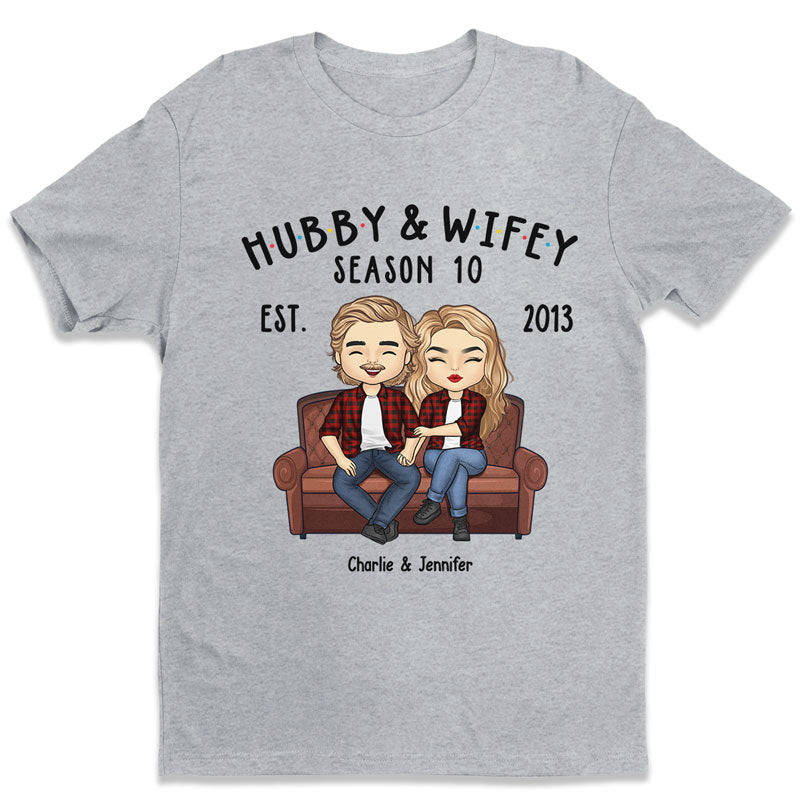 Cadeau d'anniversaire pour mari et femme - T-shirt et sweat à capuche unisexes personnalisés