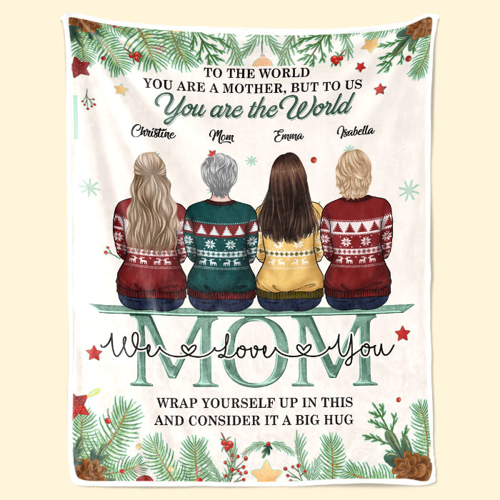 Mère et filles depuis toujours, meilleures amies pour toujours - Couverture familiale personnalisée - Cadeau de Noël pour mère et fille