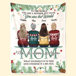 Mère et filles depuis toujours, meilleures amies pour toujours - Couverture familiale personnalisée - Cadeau de Noël pour mère et fille
