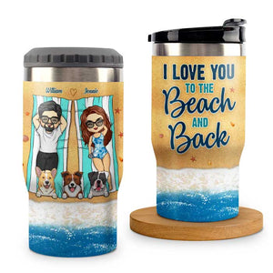 Mari, femme et chiens - Glacière personnalisée - Cadeau pour couples, mari et femme