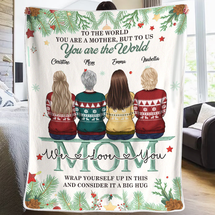 Mère et filles depuis toujours, meilleures amies pour toujours - Couverture familiale personnalisée - Cadeau de Noël pour mère et fille