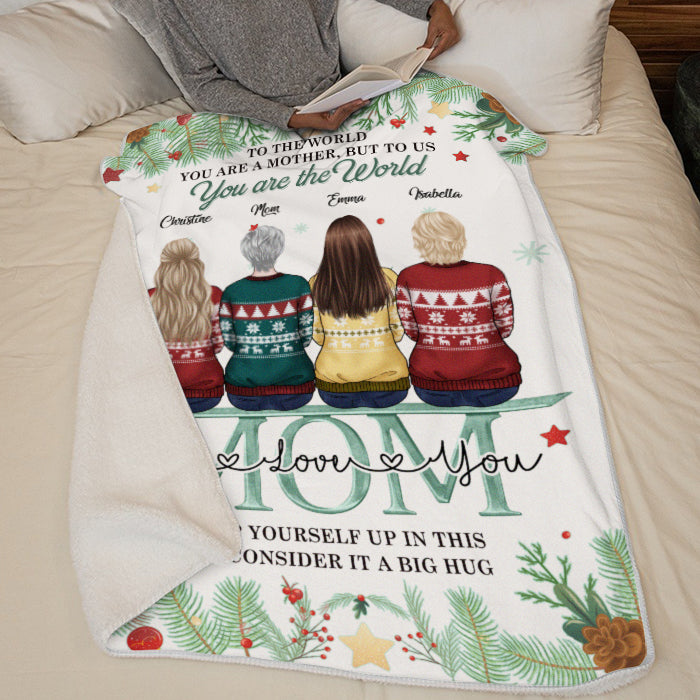 Mère et filles depuis toujours, meilleures amies pour toujours - Couverture familiale personnalisée - Cadeau de Noël pour mère et fille