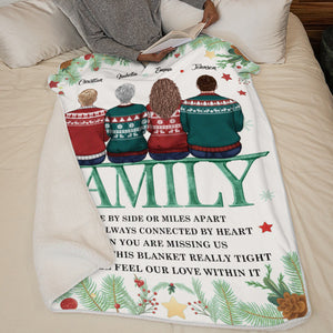 You Can Feel Our Love - Family Personalized Custom Blanket - Christmas Gift For Christmas Gift For Siblings, Brothers, Sisters