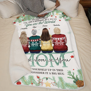 Mère et filles depuis toujours, meilleures amies pour toujours - Couverture familiale personnalisée - Cadeau de Noël pour mère et fille