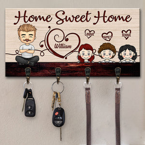 Notre douce maison - Porte-clés personnalisé, porte-clés - Cadeau pour couple, mari et femme