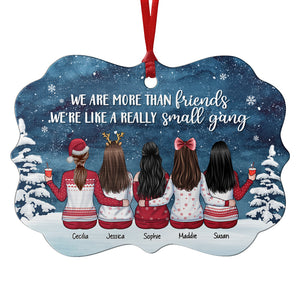 Nous sommes comme une très petite bande - Décoration de Noël en bois personnalisée en forme de Benelux - Cadeau pour meilleure amie, meilleure amie, sœur, cadeau d'anniversaire pour meilleure amie et amie, cadeau de Noël