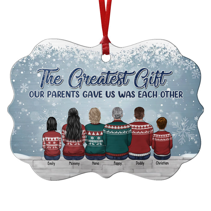 Frères et sœurs jamais séparés, peut-être à distance, mais jamais dans le cœur - Décoration familiale personnalisée - Bois/aluminium en forme de Benelux - Cadeau de Noël pour frères et sœurs